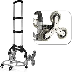 Carrinho de Carga Sobe Escada Dobrável Multifuncional