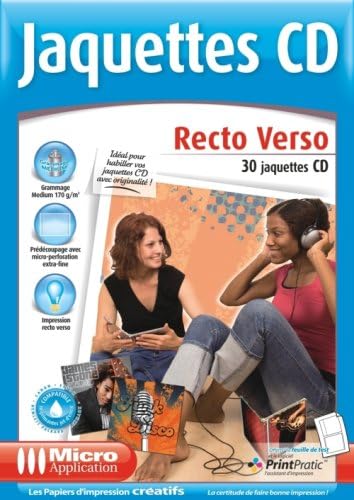 Jaquettes pour Boîtiers CD Recto Verso : Amazon.fr: Informatique