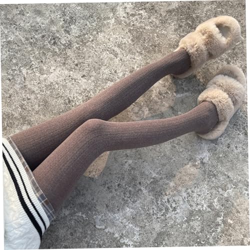 Medias de punto retorcidas para invierno ideales con faldas y vestidos informales 5