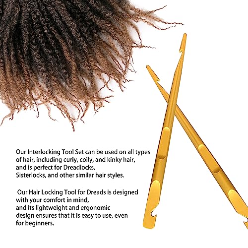 Herramienta de enclavamiento para microlocks y agujas de ganchillo para rastas 2