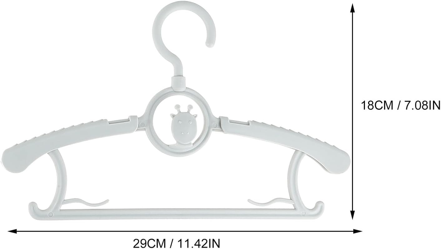 20pcs Clothes Hangers Newborn Closet Hangers Non-Slip Plastic Nursery Clothes Storage