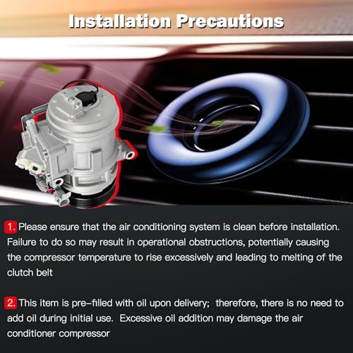 Image of CCIYU AC Compressor w /Clutch for Toyota Land Cruiser 4.7L 1998-2007