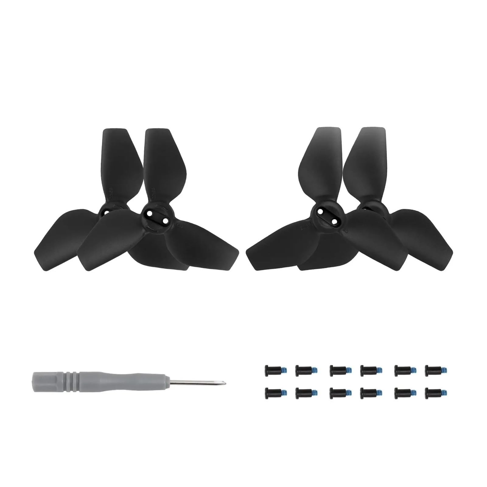 Hélice de drone à lumière colorée, pales remplacement équilibrées 2016S(Black 2pairs)