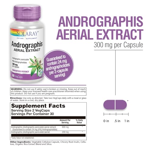 SOLARAY Andrographis Extract Veg Caps