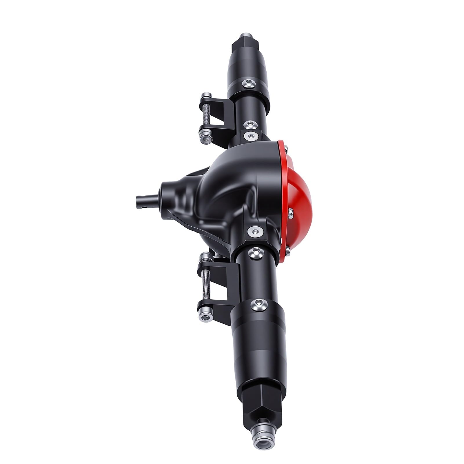 Drfeify Eje Trasero de Oruga RC, Reemplazo de Piñón Alto de Aluminio para