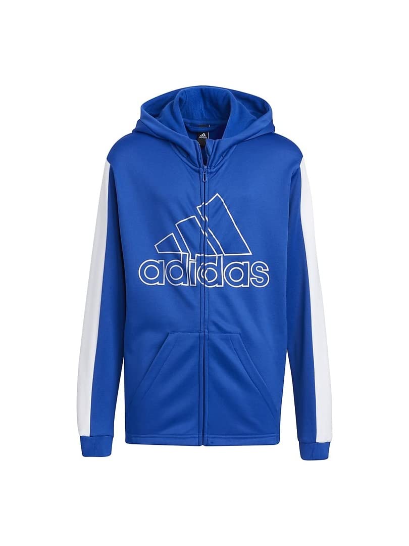 【US規格】希少 adidas プリントロゴ スウェット パーカー ブルー青 L adidas アディダス パーカー スウェットパーカー トレフォイル