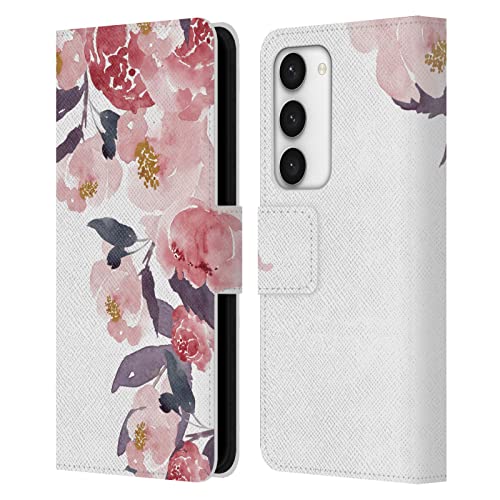 Étui portefeuille cuir Samsung Galaxy S23 5G protection antichoc rose