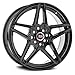 Spec-1 SP-54 Custom Wheel Gloss - Black Rims - 17" x 7.5", 42 Offset, 5x108, 5x114.3 Bolt Pattern, 73.1mm Hub