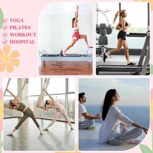 Image of Pilates Grip Yoga Socks for Women Cute Non Slip Socks