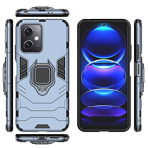 Coque pour Xiaomi Redmi Note 12 5G bleu au design épuré