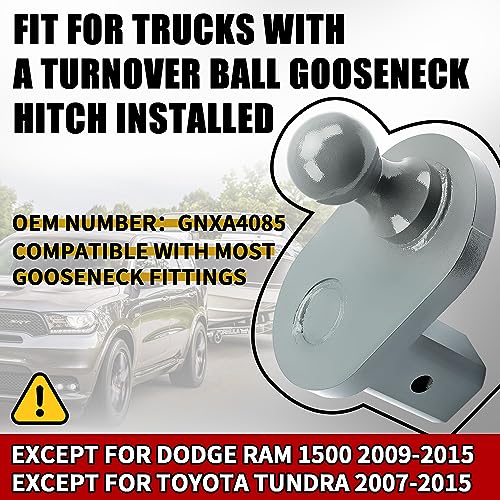 Fexhull GNXA4085 Gooseneck Trailer Hitch 4" Offset Ball Fit for B&W Turnoverball Gooseneck Ball Extender Heavy DutyTrailer Hitch,2-5/16 Inch Diameter Ball, 20000 lbs GTW/ 5000 lbs VTW by Fexhull - Image 3