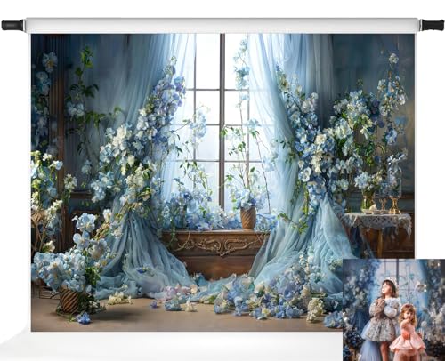 Toile de fond de studio photo florale et printanière 2,1x1,5 m