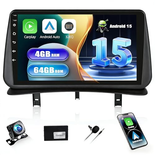 Autoradio Clio 3 écran tactile 9 pouces CarPlay sans fil