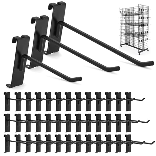 Gridwall Hooks 60 Pcs, Pack in 4/6/8 Inch Gridwall &