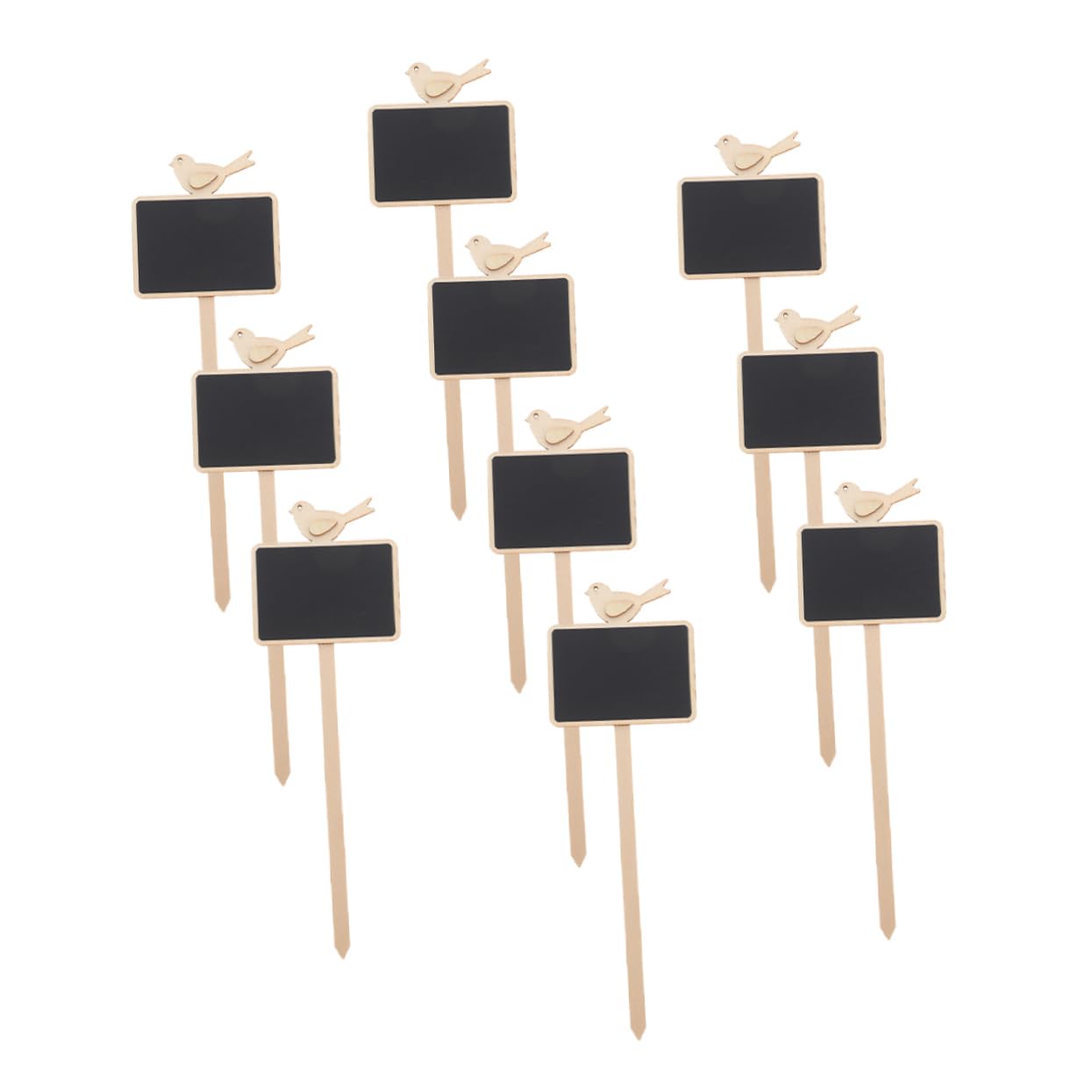 ibasenice 4 ensembles Mini-Tableau Noir Enfichable Étiquettes Pour Plantes D'Intérieur Tuteurs D'Identification Des Plantes Tuteurs D'Étiquettes De Jardin Tuteurs 10 pièces * 4