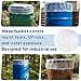 Yiyiring 100 Pack 5 Gallon Bucket Cover Elastic, Clear Waterproof, UV Resistant, Bucket Cover Elastic Tear Resistant Plastic Dust Caps, 4 Mil Heavy Duty Covers, Against Contaminants for Industrial Use
