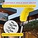LrqzHsyl Gutter Cleaning Tools from The Ground - 10.5FT Adjustable Cleaner & Brush, No Ladder Needed | Rain Gutter Cleaning Tool Makes it Easy to Clean Leaves, Branches and Debris from Gutters