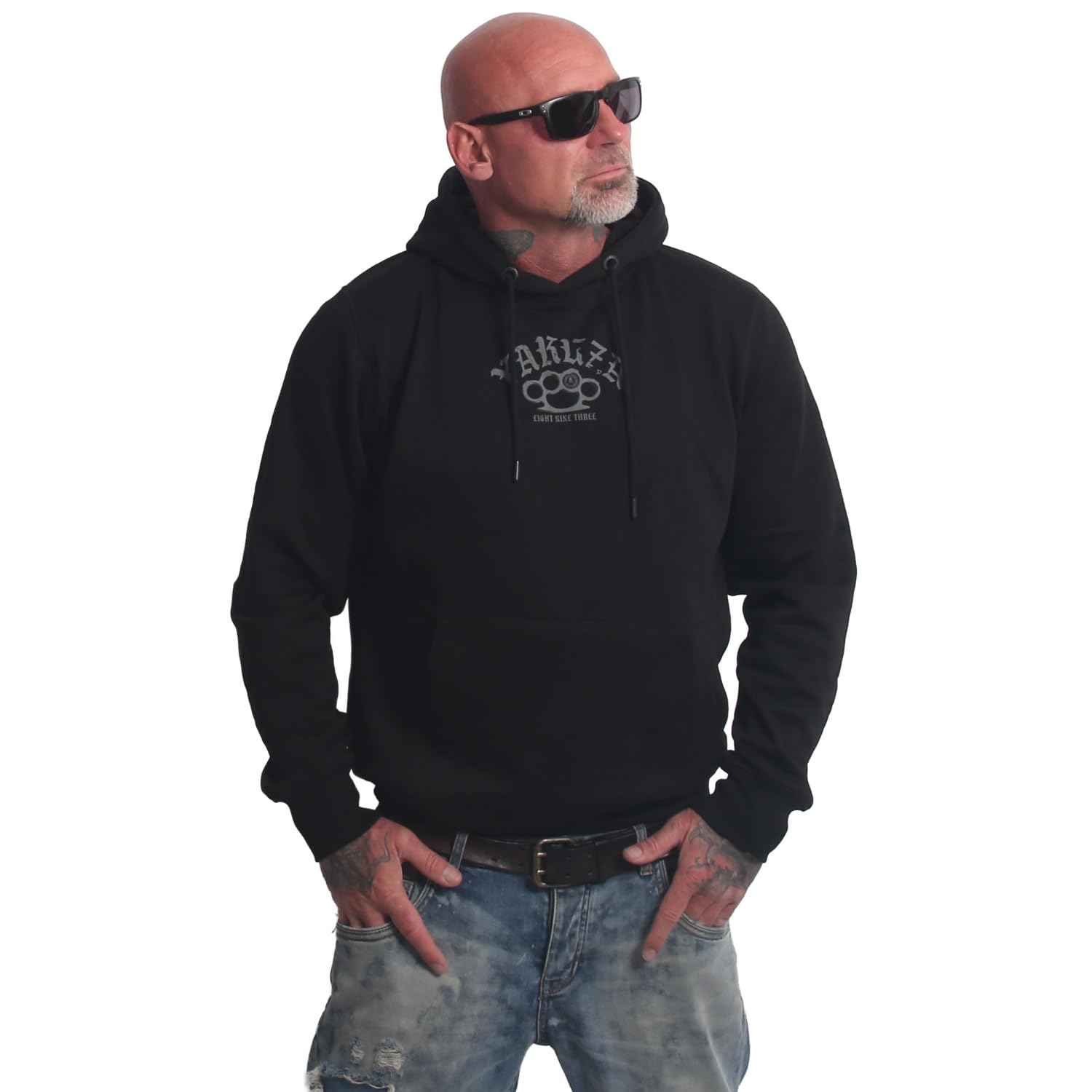 Yakuza Herren Crusher Basic Hoodie Basic Kapuzenpullover