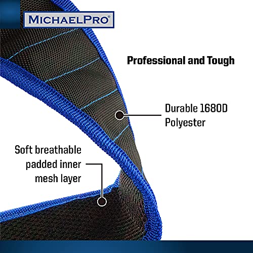 Michaelpro Mp015001 Magnetic Wristband, Tool Belt With Strong Magnets For Holding Screws, Nails, Drill Bits For Diy, Gifts For Father/Dad, Husband, Boyfriend, Him, Electrician, Men, Women (Black) #TOP4