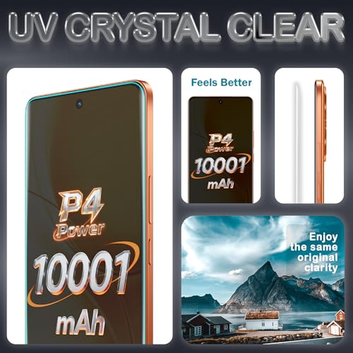 Image of FIRST MART Military-Grade UV Tempered Glass for Realme P4 Power (6.8 Inch) - 9H Hardness,Full Adhesive UV, Bubble-Free, Edge to Edge [2 Pack]