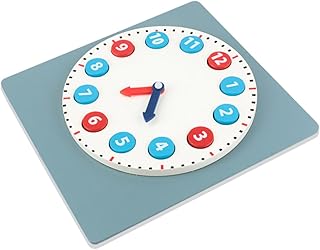 ORFOFE Relógio De Brinquedo Para Crianças Relógio De Brinquedo Para Crianças Relógios Digitais Kidcraft Playset Brinquedos De Madeira Crianças Playset Relógio Quebra-Cabeça Brinquedo