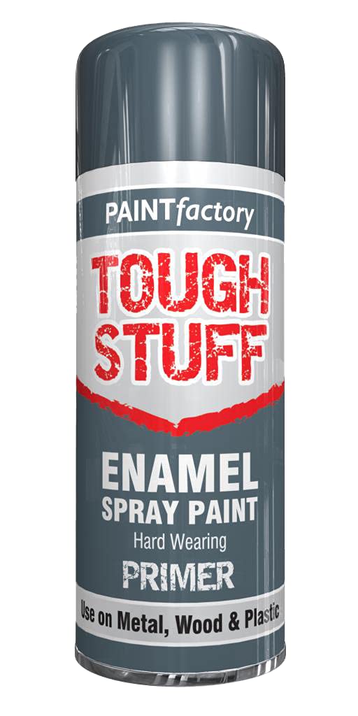 AlezyB - 1 x Enamel Grey Primer 400ml Tough Stuff Hard Wearing Smooth Aerosol for Metal Wood Plastic