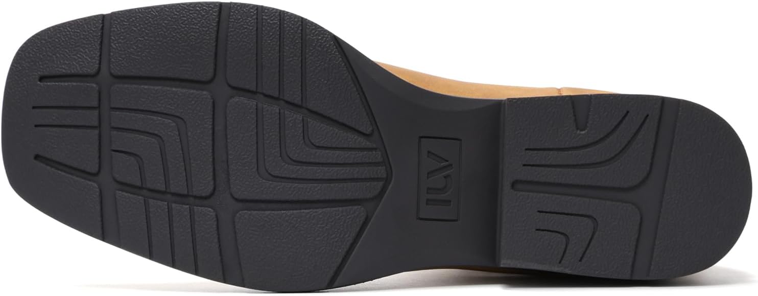 IUV Cowboy Boots For Men Square Toe Ankle Boots Western Chelsea Boot Casual Dress Slip On Men Shoes - Image 6