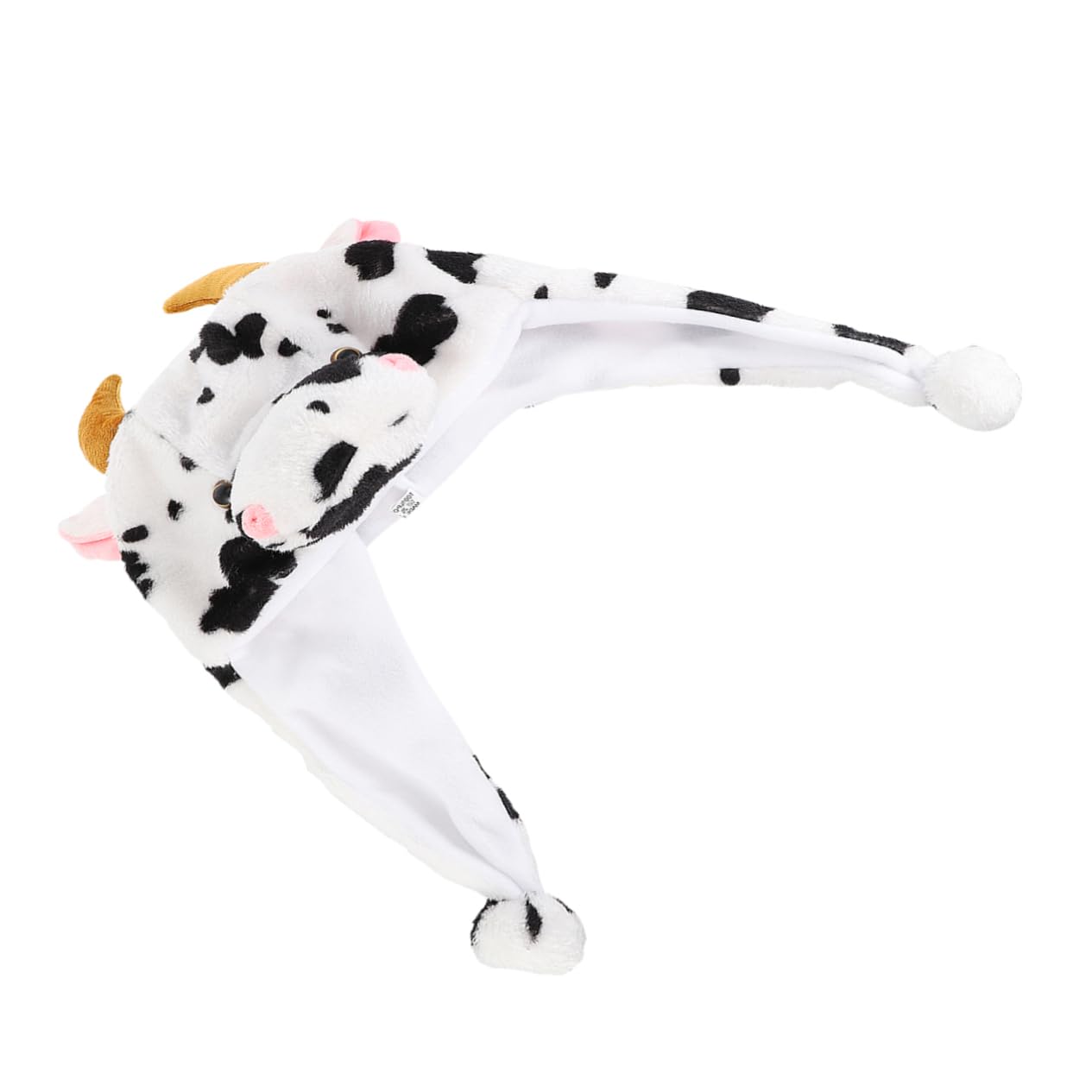 Toddmomy 1Pc Adorable Cow Plush Hat Animal Hat for Warm Cartoon Headwear with Flaps for Outdoor Activities for Winter Fun Cold Protection