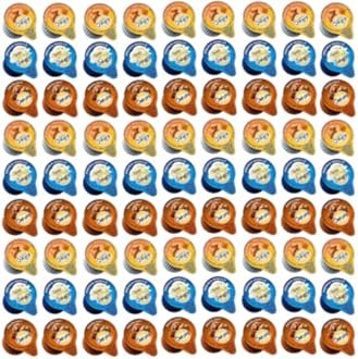 Coffee Creamers, Non-Dairy Creamer, Assorted 3 Flavor Variety Pack 60 Count, Great for Home Use, Offices and Coffee Stations