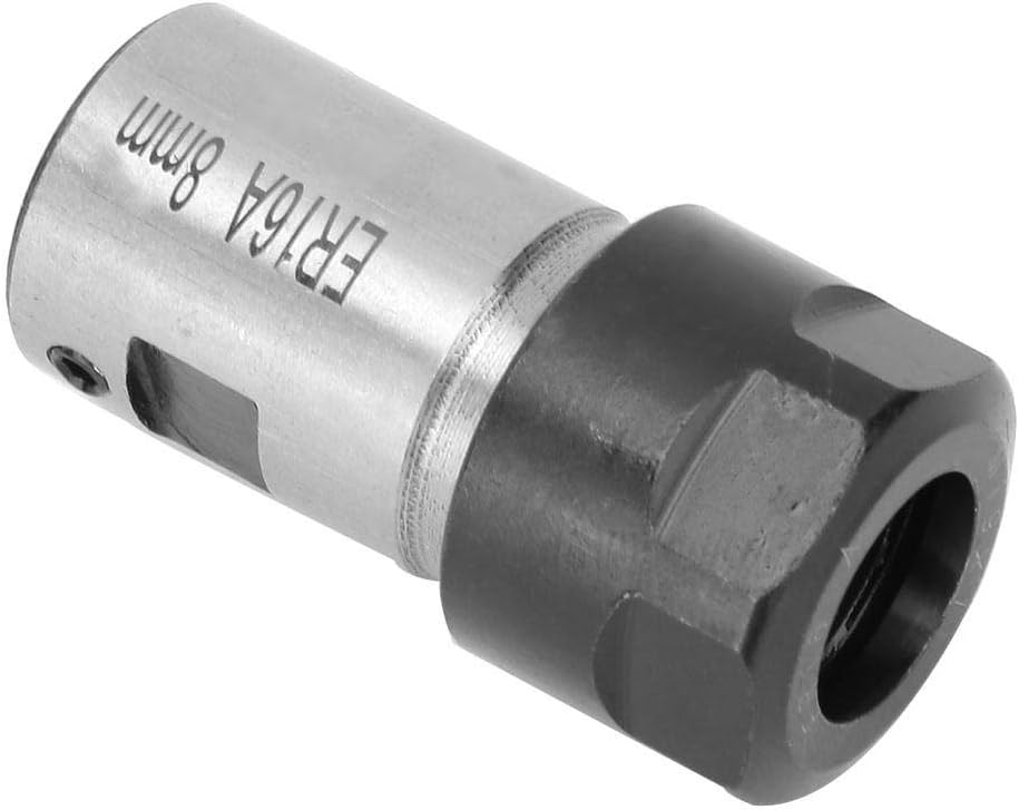 ER16 Collet Chuck, Motor Shaft Spindle Adapter 8mm/0.31“ for Deep Hole Processing