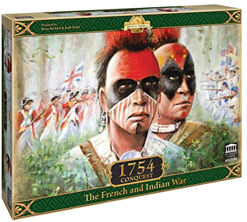 Academy Games | 1754 Conquest: The French and Indian War | Board Game | 2-4 Players