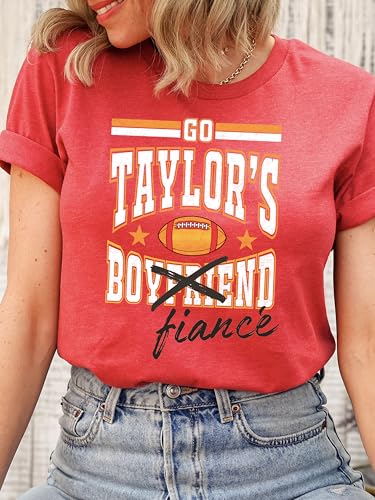 Go Taylor's Fiance Crossed Out Boyfriend Shirt for Women, Teens & Kids Funny Football Fan Tee3