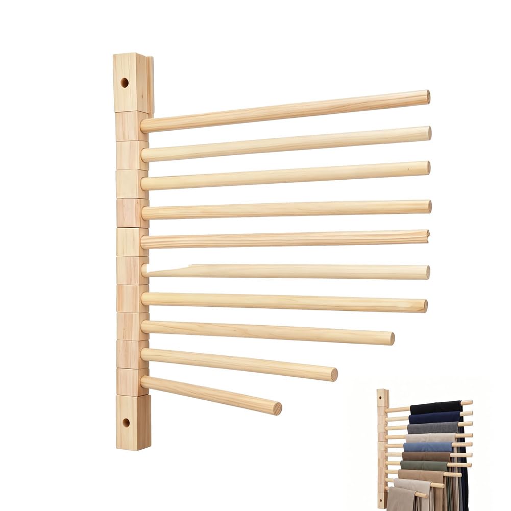 Percha para pantalones, percha giratoria, ahorro de espacio, perchas