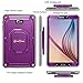 Fintie Case for Samsung Galaxy Tab A 10.1 (2016 NO S Pen Version), [Tuatara Magic Ring] 360 Rotating Multi-Functional Grip Stand Shockproof Cover Built-in Screen Protector, Purple