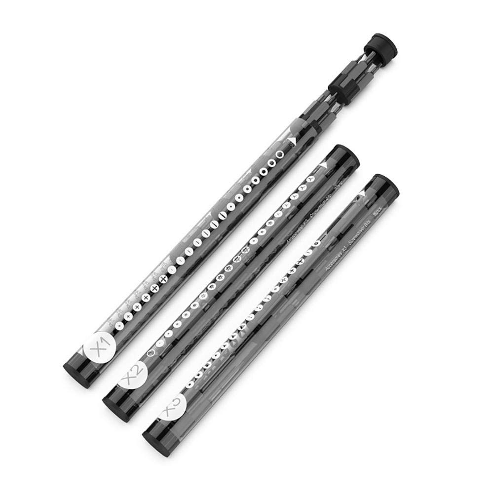 Juego de destornilladores eléctricos Wowstick 1 F con LED recargable con 56 puntas de destornillador de 4 mm para teléfono móvil, ordenador kit de herramientas de reparación