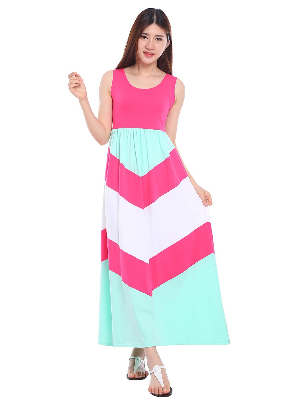 Wennikids Cotton Material Mommy And Me Chevron Maxi Dress Hot | Desertcart  Antigua and Barbuda