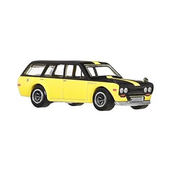 Hotwheels’71 DATSUN 510 WAGON yellow HOT WHEELS '71 DATSUN BLUEBIRD 510 WAGON YELLOW HW WORKSHOP