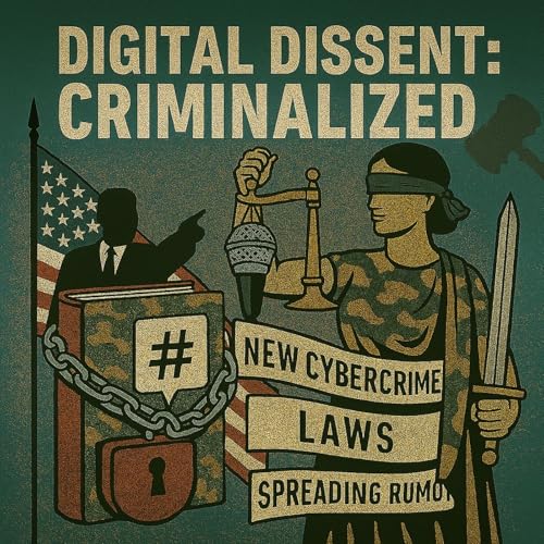Criminalizing Digital Dissent Podcast Por arte de portada