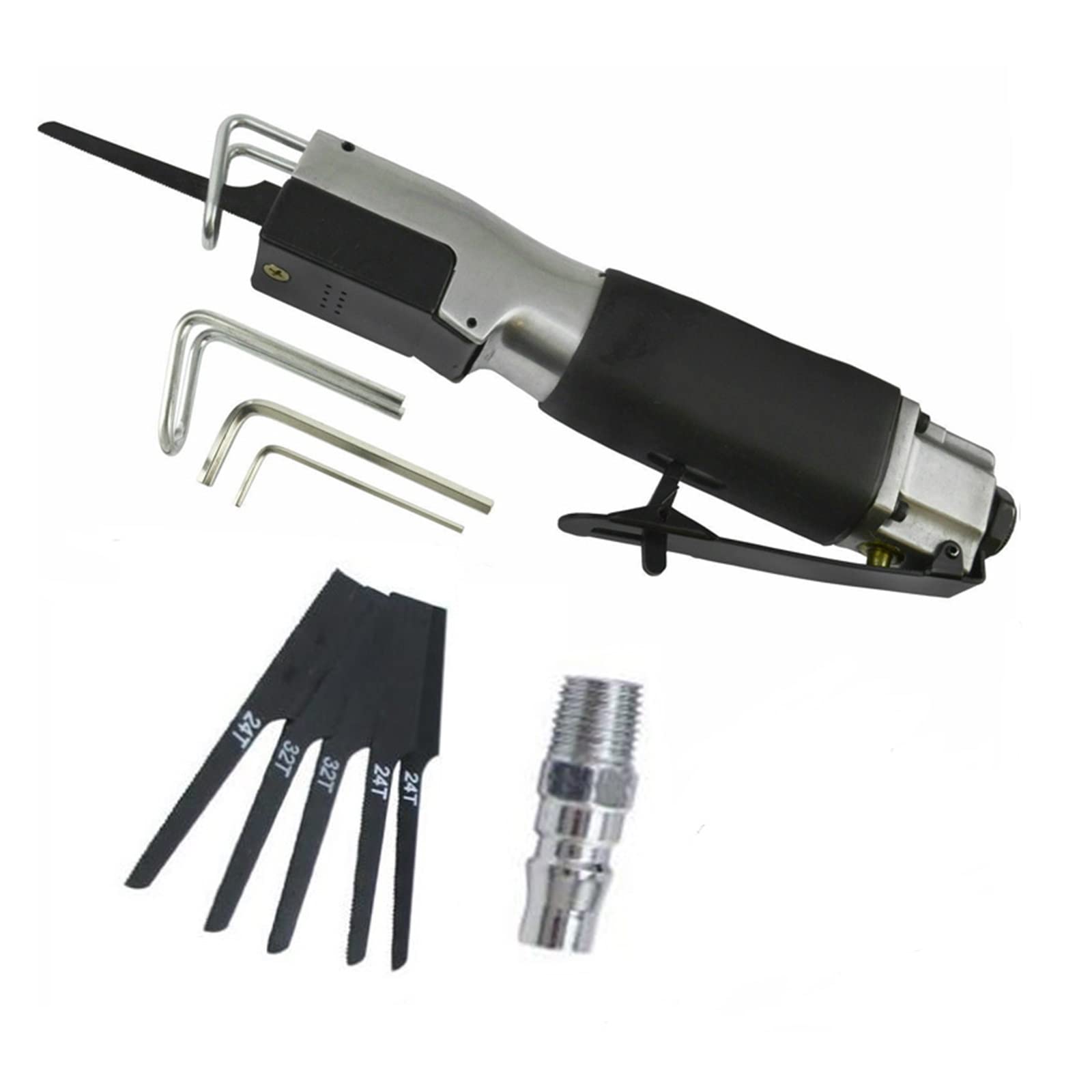 Lpuhhda One Color Alloy Air Body Saw Pneumatic File Reciprocating Saws Cutting Tool Hacksaw Cutting Blade Cutter Cut Off Tool