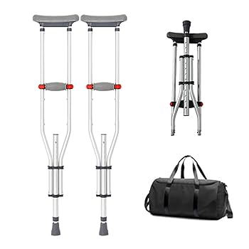 Amazon.co.jp: 松葉杖 2本 軽量 伸縮式 折りたたみ 松葉づえ