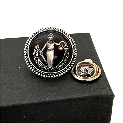 Pin y Mancuernas Lady of Justice para Abogados miniatura 1