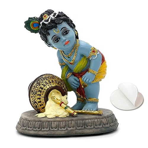 alikiki Hindu God Baby Krishna Statue - 3.7" H Indian Lord Krishn...