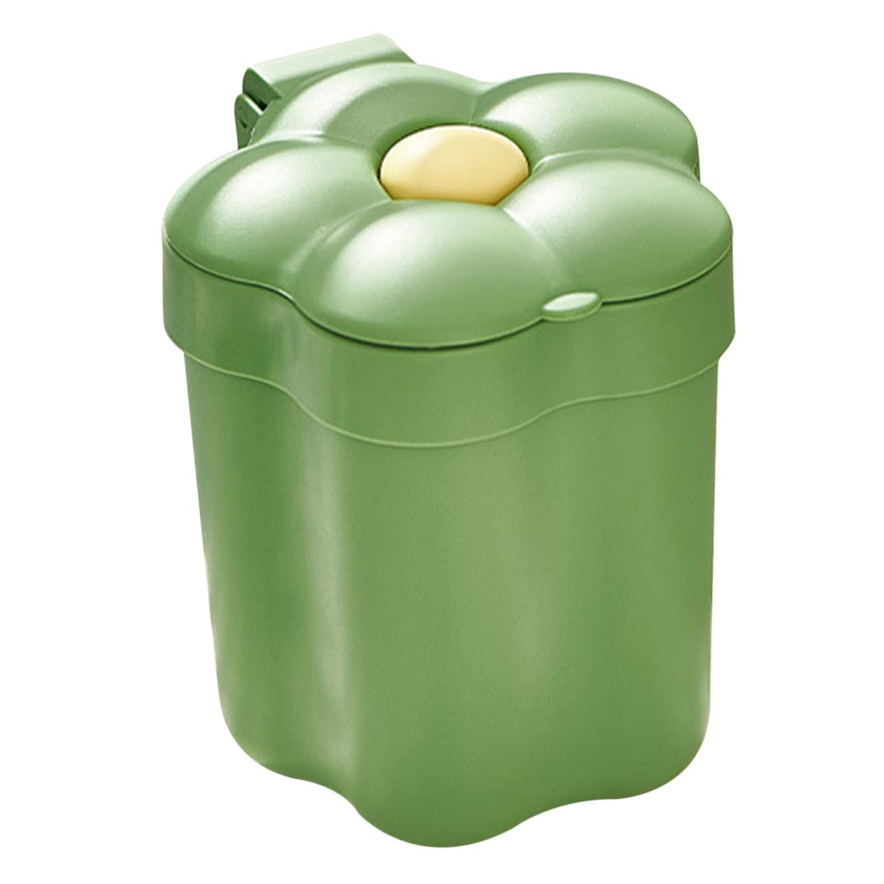 Creative Flower Design Waste Basket Mini Desktop Garbage Can Safe Bedside Trash Can Office Bedroom Essential