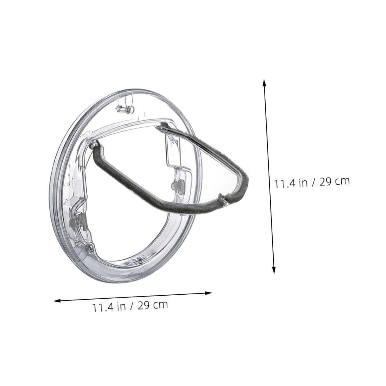 Mikikit Controlled Cat Door Access Round Pet Door Durable Plastic Easy Installation and Cats Lightweight and Convenient Pet Supplies