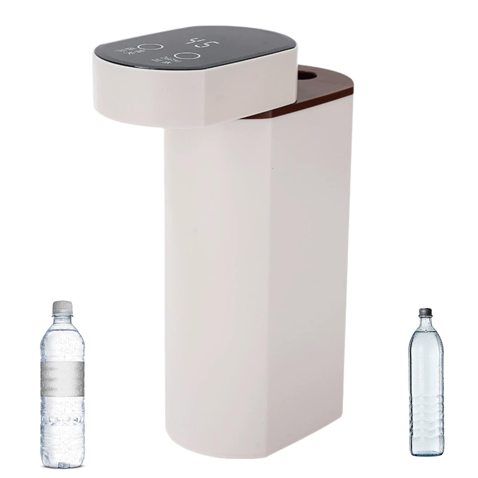 Tragbare Kleine Heißwassermaschine, 3 Sekunden Schnelles Aufheizen | 2000 W schnelles Aufheizen auf 25 °C bis 99 °C, einstellbar, kompatibel mit Flaschenwasser und Grundwasser(White)
