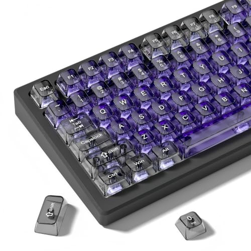 Image of dagaladoo Clear keycaps Set,Translucent Keyboard keycaps,Jelly Key caps