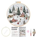 broderie a la main tunisie 【Impression Graphique Avancée】: Le tissu à broder sera imprimé avec la silhouette du motif, ce qui sera d'une grande aide pour les débutants en kit de broderie. Vous pouvez facilement broder le long du contour étape par étape. Une fois terminé, le contour du motif de broderie auxiliaire peut être lavé pour un look impeccable