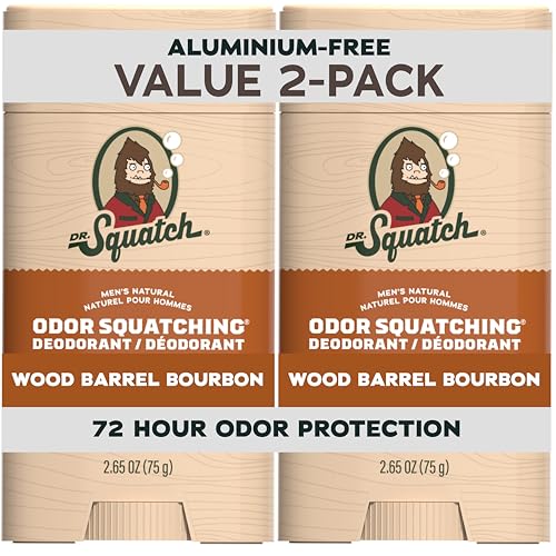 Déodorant Wood Barrel Bourbon Dr. Squatch pour homme stick 75g