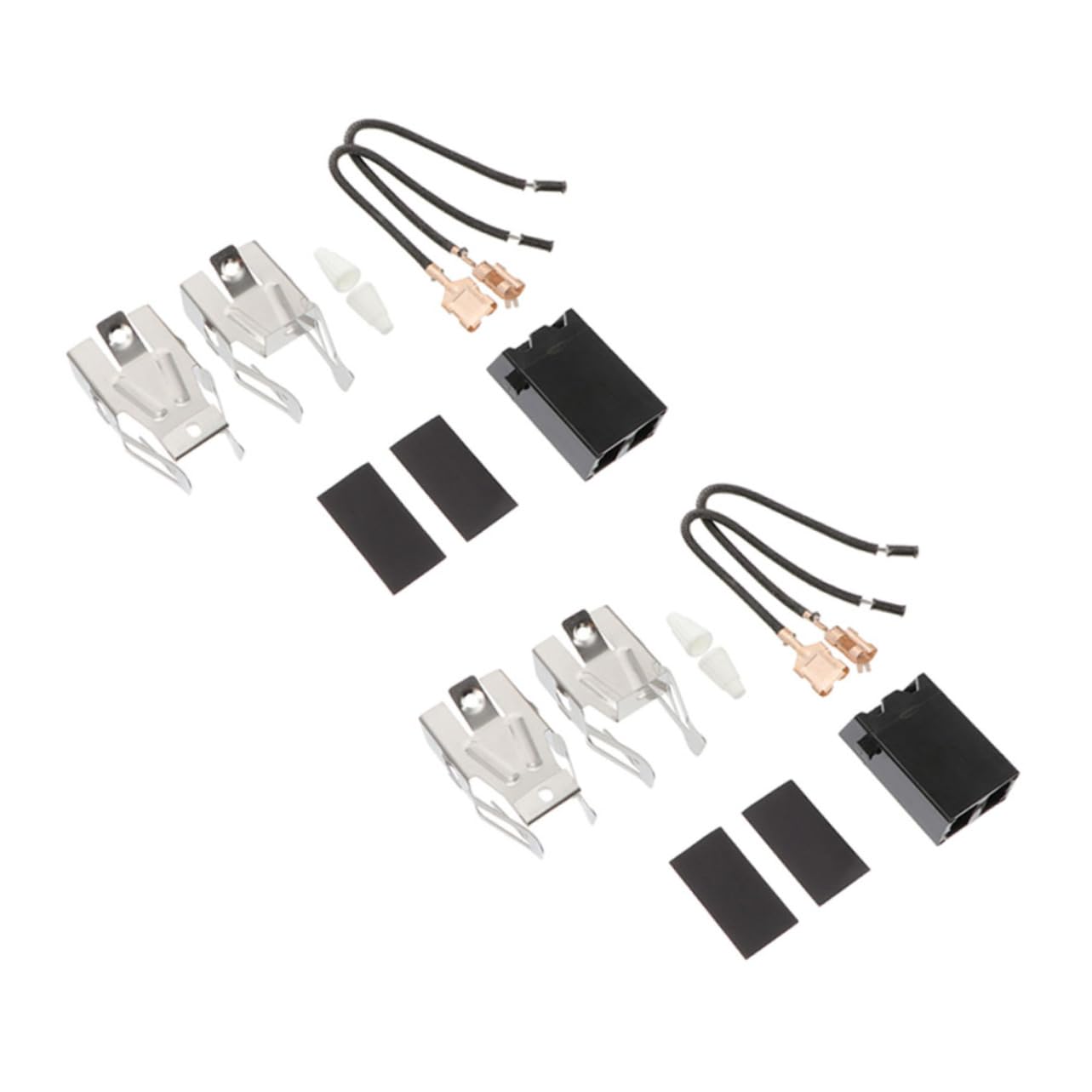 Uonlytech 2 Sets Oven Connector Refrigerator Oven Receptacle Range Stove Elements Plug Receptacle Kit Refrigerator Parts Fridge Containers Burner Receptacle Electric Furnace Abs Household