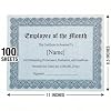 PaperDirect Traditional Parchment Certificates,100 Sheets of 28lb Blue Paper, 812 x 11, Blue Border, Perfect for Awards, Students, Employees, Volunteers, Course Completion, Diplomas